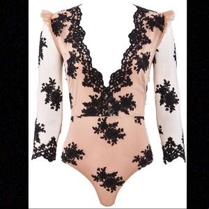 For Love And Lemons 🍋 Amber Scallop Edge Bodysuit